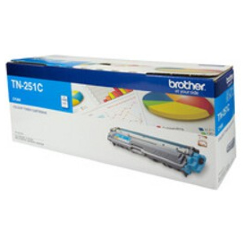 Brother TN-251C Cyan Toner Cartridge (1,400 Pages)
