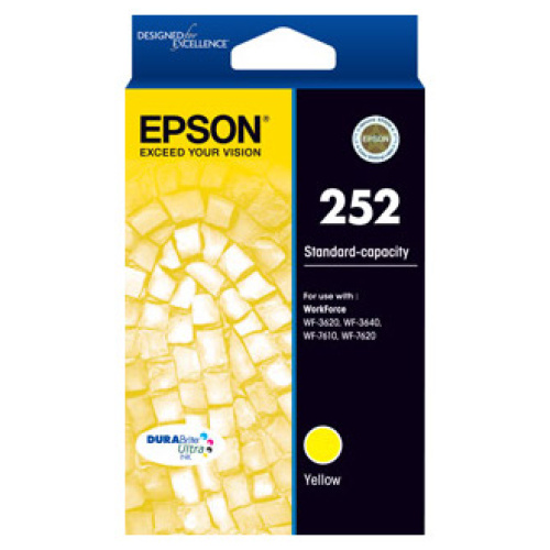 Epson C13T252492 252 Standard Capacity Yellow Ink Cartridge
