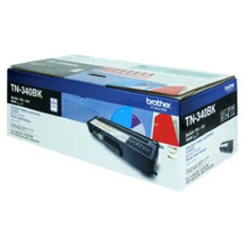 Brother TN-340BK Black Toner Cartridge (2,500 Yield @ 5%)