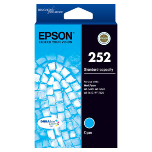 Epson C13T252292 252 Standard Capacity Cyan Ink Cartridge