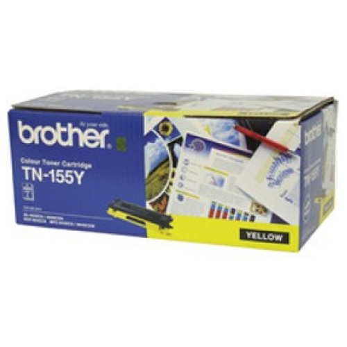 Brother TN-155Y Yellow Toner Cartridge (4000 Yield)
