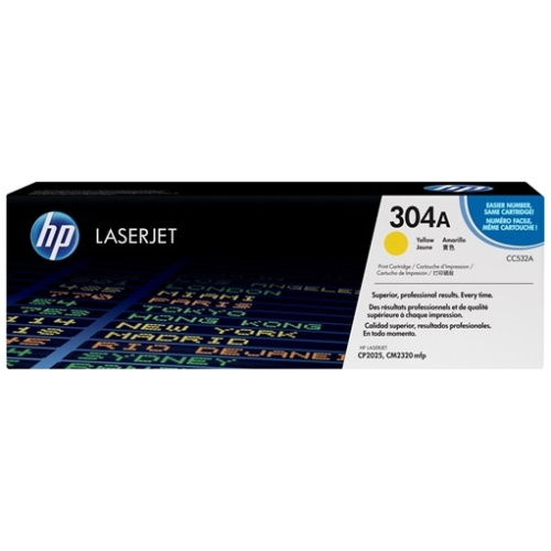 HP CC532A #304A Yellow Toner Cartridge (2,800 Yield)