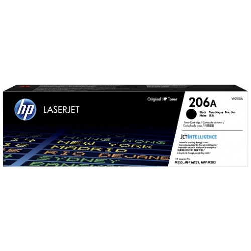 HP W2110A #206A Black Toner (Yield: Approx 1350 pages)