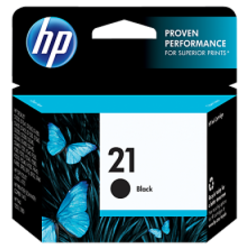 HP C9351AA #21 Black Ink Cartridge (185 page yield)