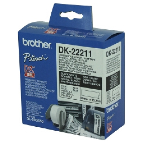 White Continuous Film Roll 29mm x 15.24m