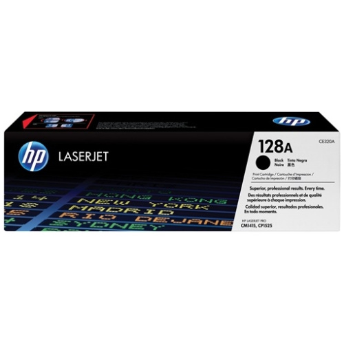 HP CE320A #128A Black Toner Cartridge (2,000 Yield)