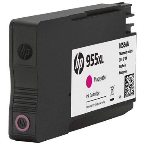 HP L0S66AA #955XL High Yield Magenta Ink Cartridge (1,600 page yield)