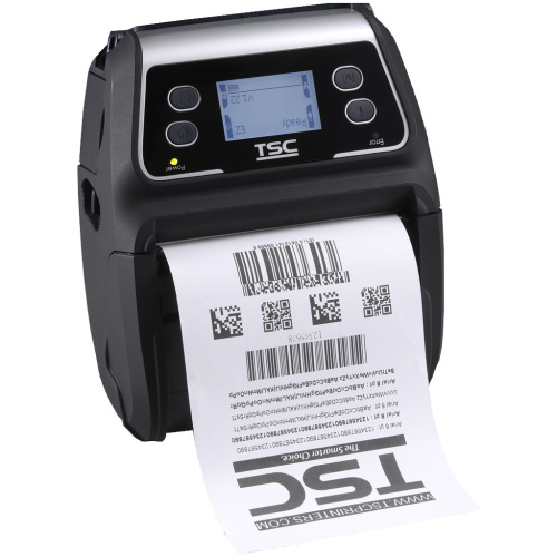 TSC Alpha 4L Mobile Receipt+Label Printer  BT+LCD.