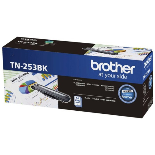 Brother TN-253BK Black Toner Cartridge, 2 500 pages