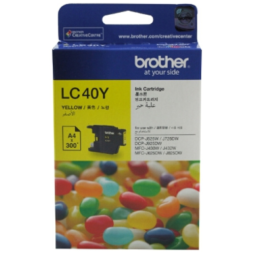 Brother LC-40Y Yellow Ink Cartridge