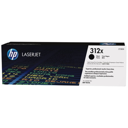 HP CF380X #312X High Yield Black Toner Cartridge (4,400 Yield)