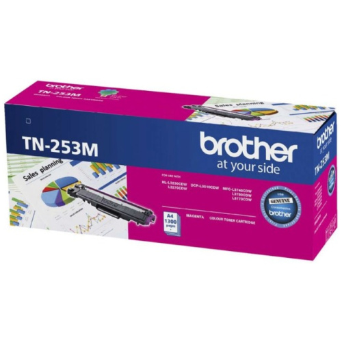 Brother TN-253M Magenta Toner Cartridge, 1 300 pages