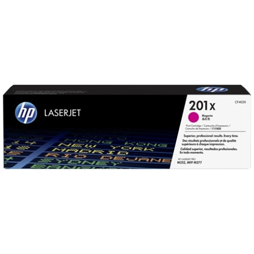 HP CF403X #201X High Yield Magenta Toner Cartridge (2,300 Yield)