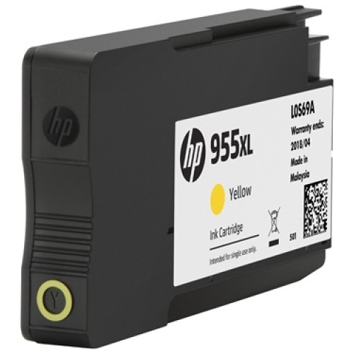 HP L0S69AA #955XL High Yield Yellow Ink Cartridge (1,600 page yield)