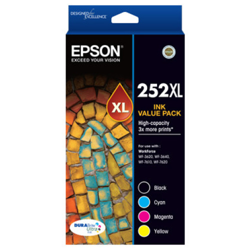 Epson C13T253692 252XL High Capacity 4 Colour Value Pack