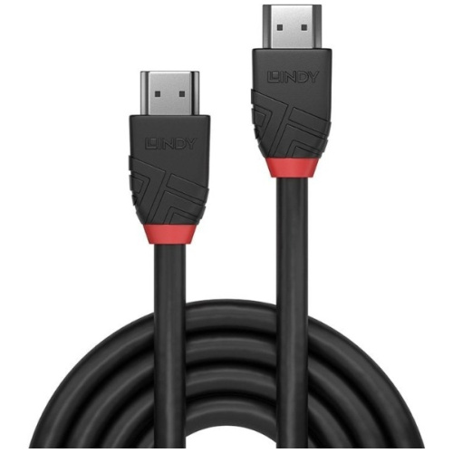 Lindy 5M High Speed HDMI Cable Black Line, 4K, 18Gbps