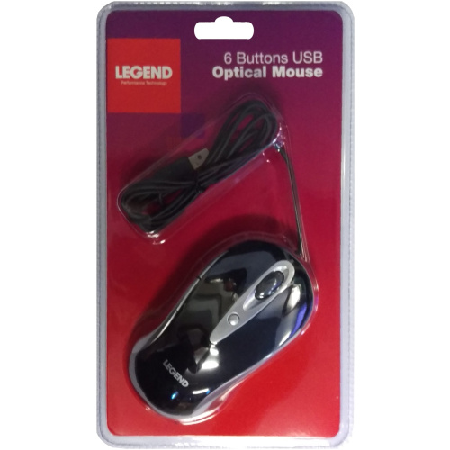 Legend MUSBOPT 6 Button USB Optical Mouse