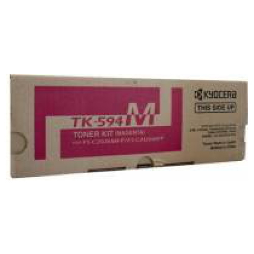 Kyocera TK-594M Magenta Toner for FS-C2126MFP/FS-C2026MFP/M6526CIDN (5,000 Yield)