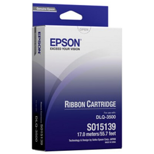 Epson C13S015139 Black Ribbon Cartridge, Long Life