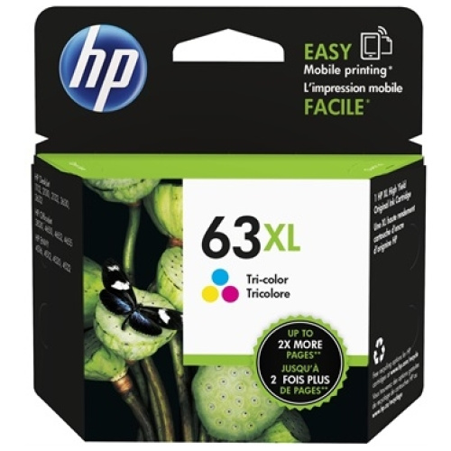 HP F6U63AA #63XL High Yield Tri Colour Ink Cartridge (330 page yield)