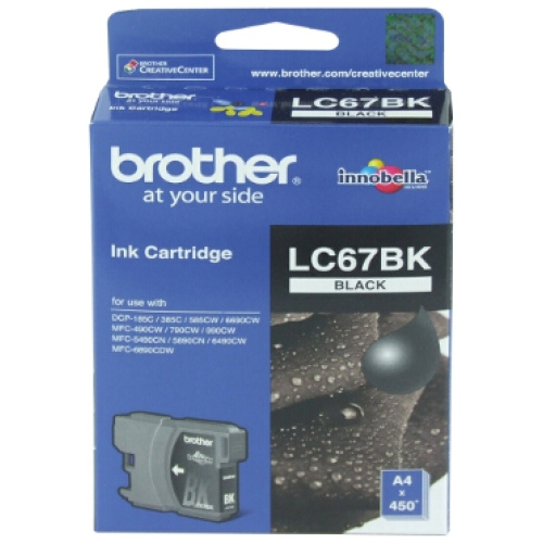 Brother LC-67BK Black Ink Cartridge for DCP-385C
