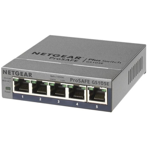 Netgear GS105E ProSafe Plus 5 Port Gigabit Ethernet Switch