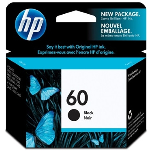 HP CC640WA #60 Black Ink Cartridge (200 page yield)