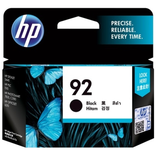 HP C9362WA #92 Black Ink Cartridge (210 page yield)