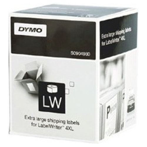 DYMO (SD0904980/S0904980) LW XL SHIP 104mm x 159mm. 1 Roll/Box. 220 labels/roll.