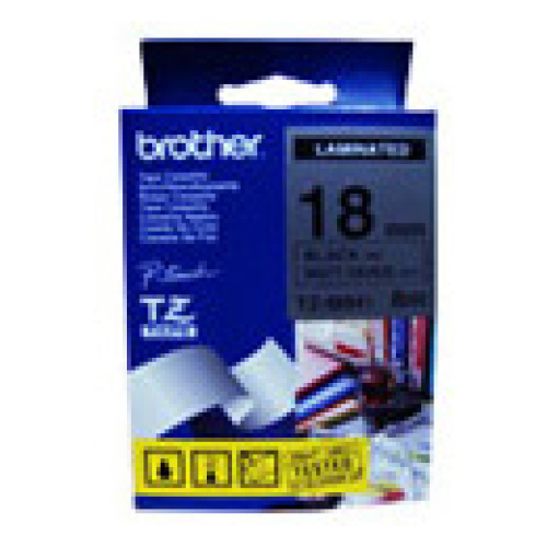 Brother TZ-M941 Laminated Black Printing on Silver (MAT) (18mm Width 8 Metres in Length)