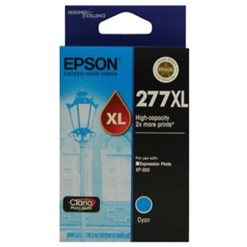 Epson C13T278292 High Capacity Claria Photo HD Cyan ink (Yields up to 740 pages)