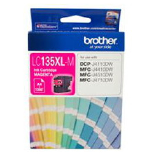 Brother LC-135XLM High Yield Magenta Ink Cartridge (Yield, up to 1,200 pages)