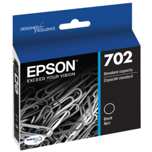 Epson C13T344192 Standard Yield 702 Black DURABrite Ink Cartridge