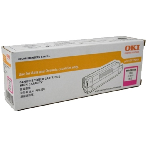 OKI 46507510 Magenta Toner Cartridge For C612; 6,000 Pages @ (ISO)
