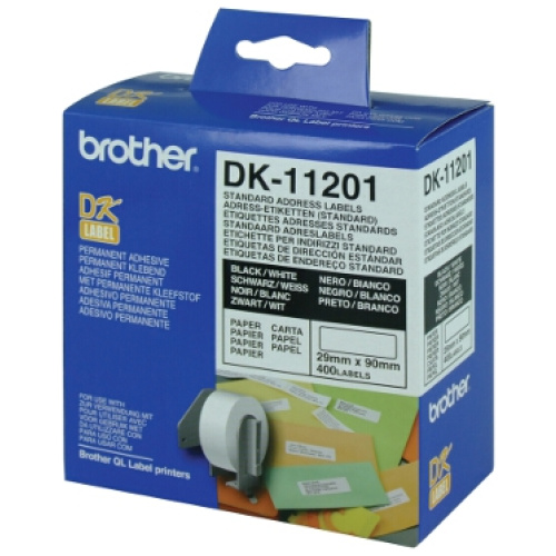 White Standard Address Label 29mm x 90mm 400 labels per roll