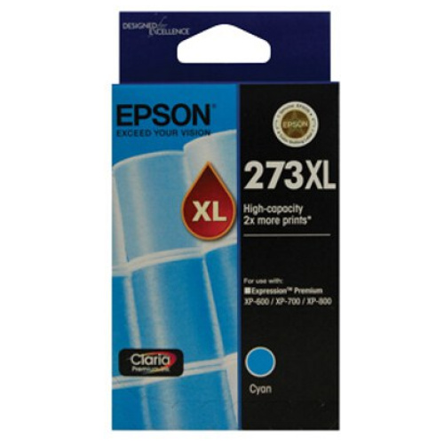 Epson C13T275292 High Capacity Claria Premium Cyan ink (Yields up to 650 pages)