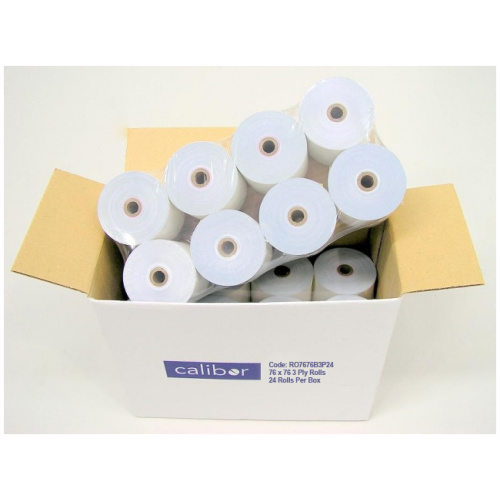 CALIBOR 3PLY PAPER 76X76 24 ROLLS / BOX