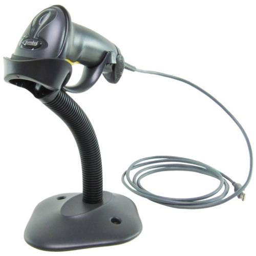 ZEBRA SCANNER KIT LS2208 USB BLK STAND