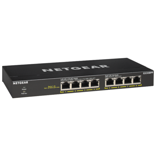 Netgear GS308PP SOHO 8 Port PoE+ Gigabit Unmanaged Switch