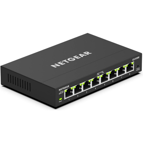NETGEAR GS308E 8-Port Gigabit Ethernet Plus Switch