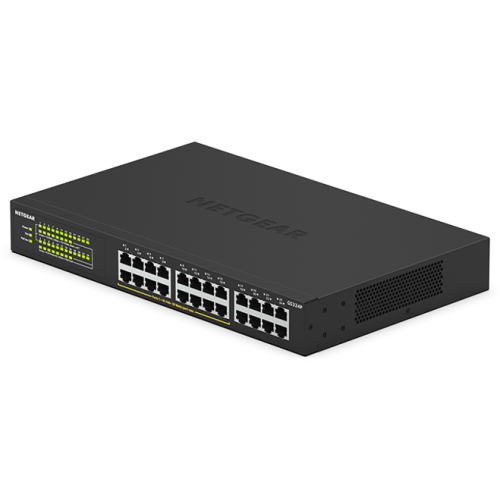 Netgear GS324P 24-port Unmanaged Gigabit Switch with 16-ports PoE+ (190W PoE Budget)