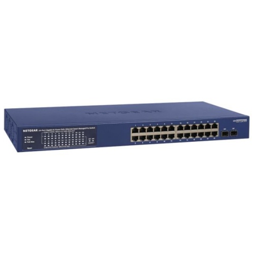 Netgear GS724TPP 26-Port PoE Gigabit Ethernet Smart Switch 24 x PoE+ @ 380W, 2 x 1G SFP, Desktop/Rac