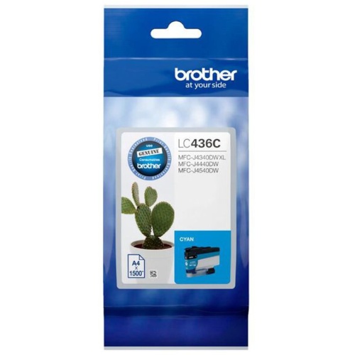 Brother LC-436C Cyan Ink Cartridge to suit MFC-J6555DWXL - up to 1500 pages