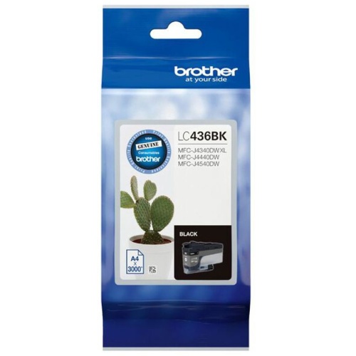 Brother LC-436BK Black Ink Cartridge to suit MFC-J6555DWXL - up to 3000 pages