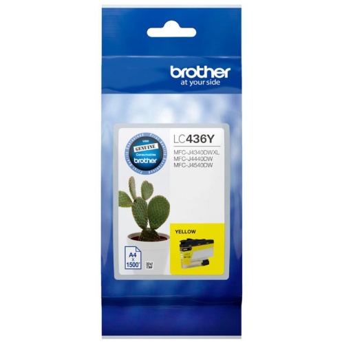 Brother LC-436XLY Yellow Ink Cartridge to suit MFC-J6555DWXL - up to 5000 pages