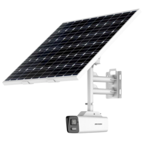Hikvision 8MP 2.8mm ColourVu Bullet Solar 4G LTE Camera, 80W Panel