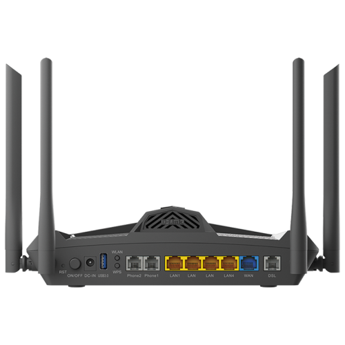 D-Link DSL-X1852E AX1800 Wi-Fi 6 VDSL2/ ADSL2+ Modem Router with VoIP