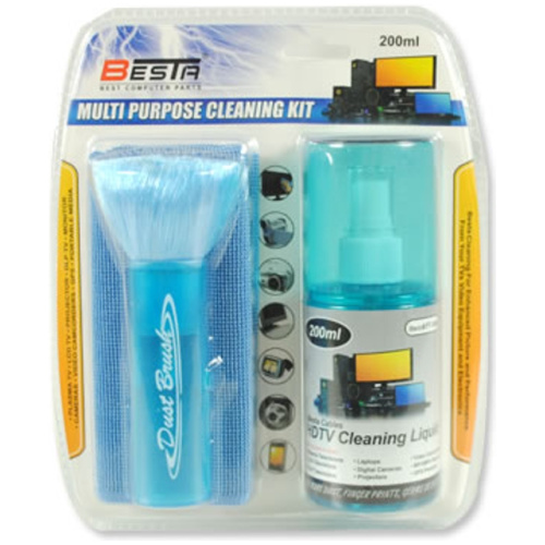 BESTA LCD Cleaning Kit (200ml) with Brush and Cloth