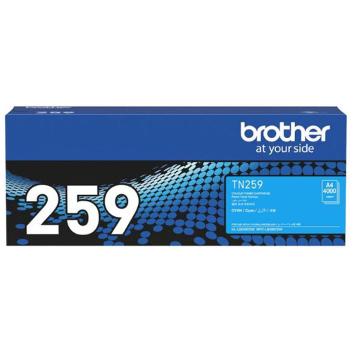 Brother TN-259C Cyan Super High Yield Toner Cartridge, up to 4000 pages