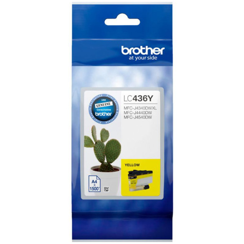 Brother LC-436Y Yellow Ink Cartridge to suit MFC-J6555DWXL - up to 1500 pages